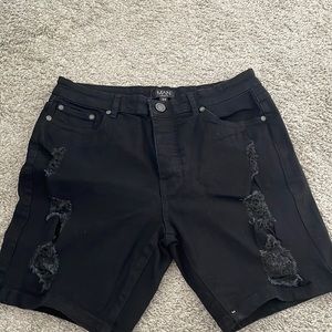Denim black shorts- Above The knee fit- size 34